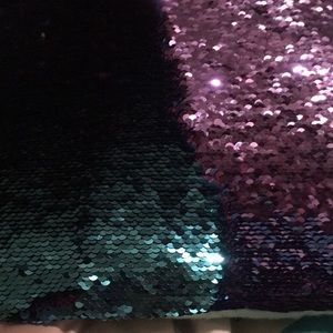 Omg real metallic purple blue pillow.